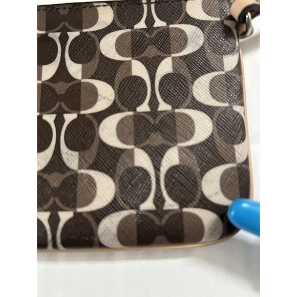 Coach Brown Peyton Dream Brown Signature Tote Bag and Wristlet Set - Picture 15 of 16